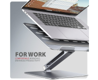 AXAGON STND-LQ, aluminiowy HQ stojak dla laptop 10" - 16" - 1353453 - zdjęcie 6